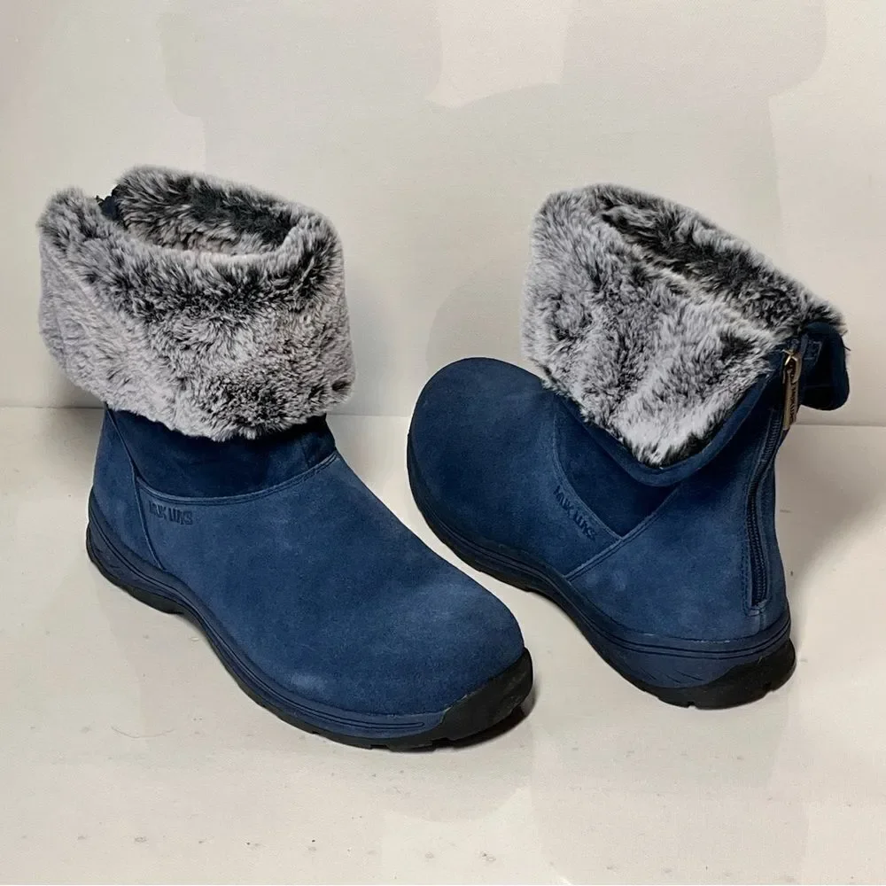 Muk Luks Ariel Water-Repellent Suede Winter Boots